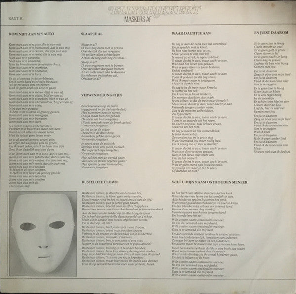 Elly & Rikkert : Maskers Af (LP, Album)