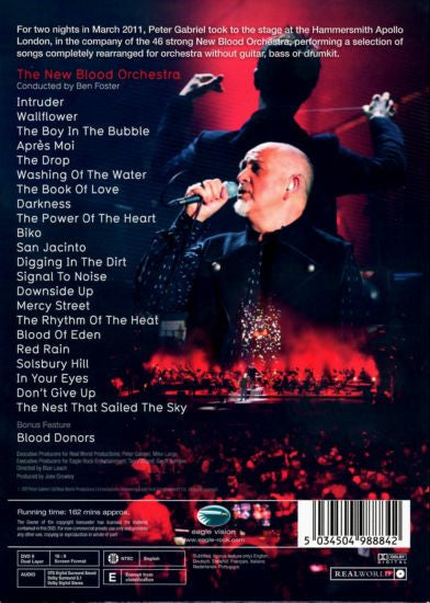 Peter Gabriel : New Blood - Live In London (DVD-V, NTSC, DTS)
