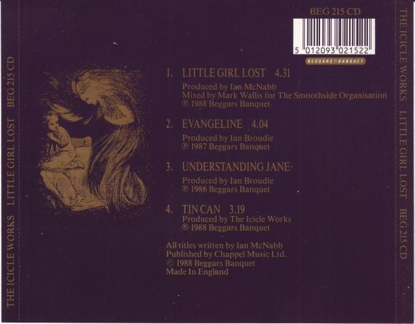The Icicle Works : Little Girl Lost (CD, Single, Pic)
