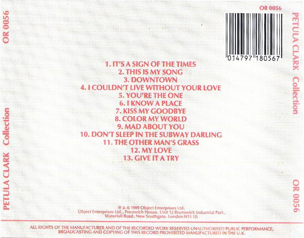 Petula Clark : Collection (CD, Comp)