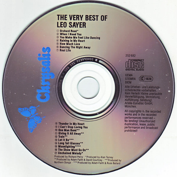 Leo Sayer : The Very Best Of Leo Sayer (CD, Comp, RE)