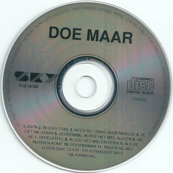 Doe Maar : Doe Maar (CD, Album, RE)