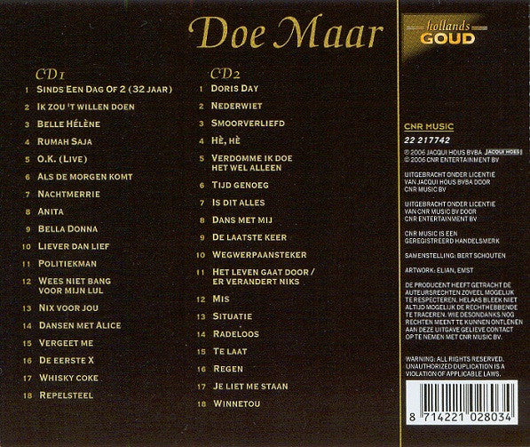 Doe Maar : Doe Maar (2xCD, Comp)