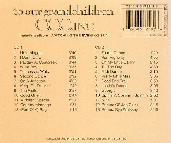 C.C.C. Inc. : To Our Grandchildren (2xCD, Comp, RE)