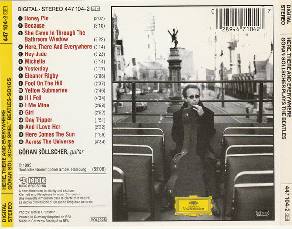 Göran Söllscher : Here, There And Everywhere (Göran Söllscher Plays The Beatles) (CD, Album)
