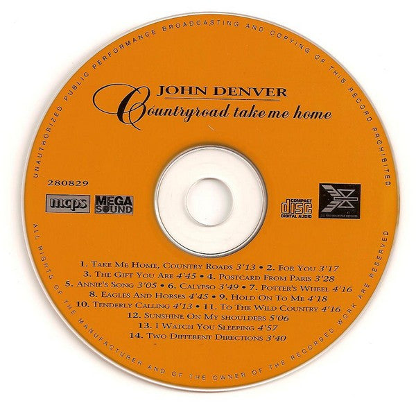John Denver : Countryroad Take Me Home (CD, Comp)