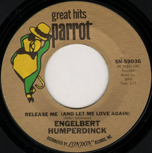 Engelbert Humperdinck : Release Me (And Let Me Love Again) (7", Single, RE, Styrene, Ter)