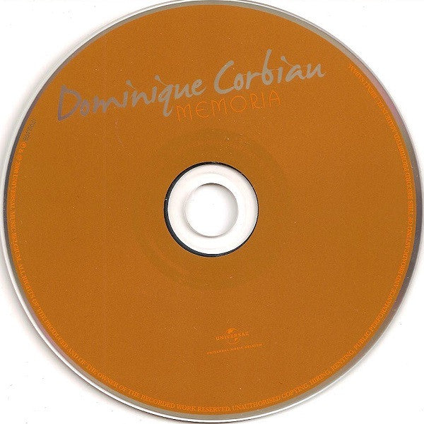 Dominique Corbiau : Memoria (CD, Album)