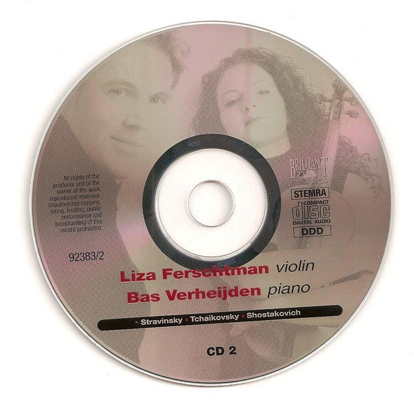 Liza Ferschtman / Bas Verheijden : Liza Ferschtman Violin Bas Verheijden Piano (2xCD, Album)