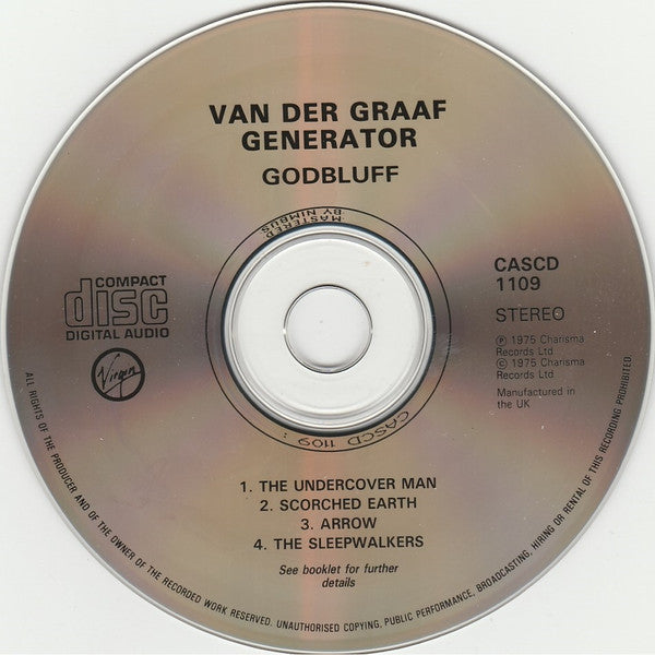 Van Der Graaf Generator : Godbluff (CD, Album, RE, Nim)