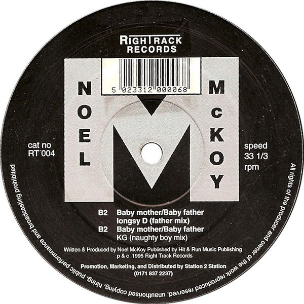 Noel McKoy : Baby Mother/ Baby Father (12", Single)