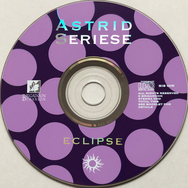 Astrid Seriese : Eclipse (CD, Album)