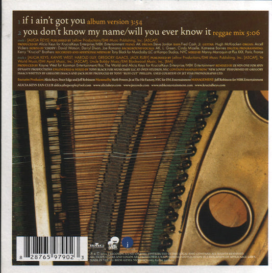 Alicia Keys : If I Ain't Got You (CD, Single)
