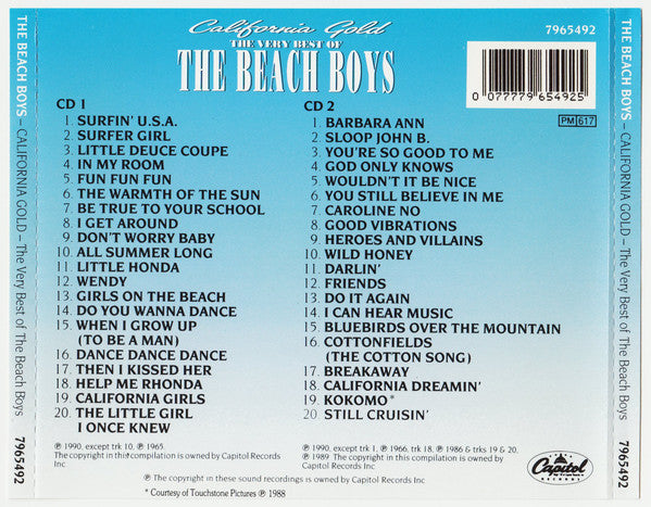 The Beach Boys : California Gold - The Very Best Of The Beach Boys (2xCD, Comp, RM)