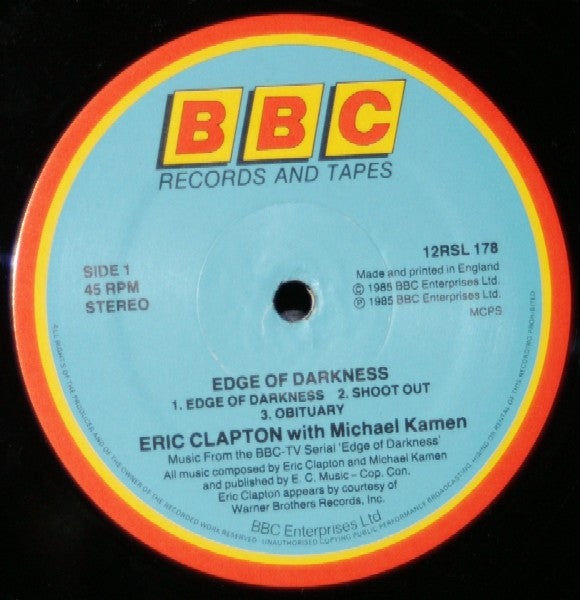 Eric Clapton With Michael Kamen : Edge Of Darkness (12", MiniAlbum)