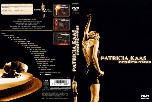 Patricia Kaas : Rendez-Vous (DVD, PAL)