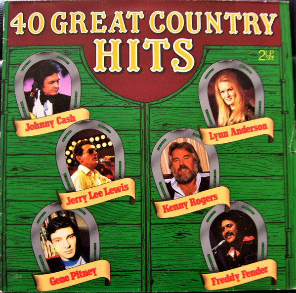 Various : 40 Great Country Hits (2xLP, Comp)
