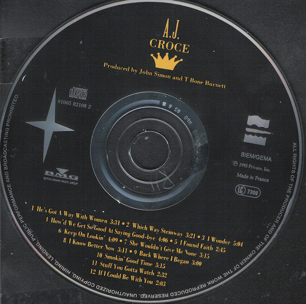 A.J. Croce : A.J. Croce (CD, Album)