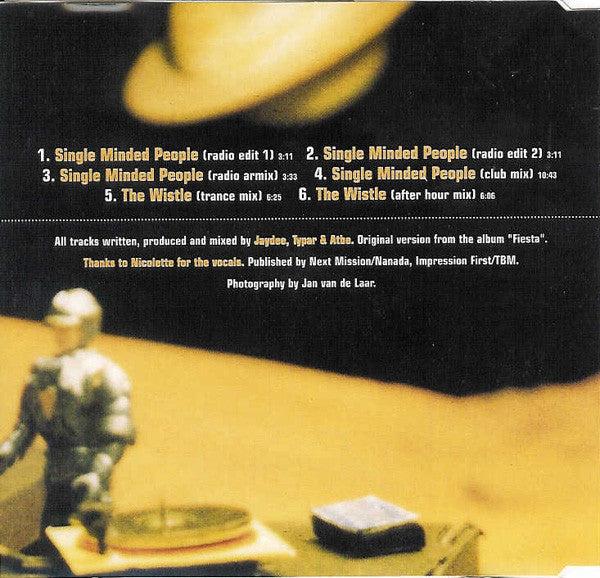 The Sunclub : Single Minded People (CD, Maxi)