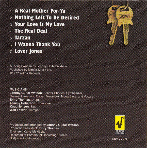 Johnny Guitar Watson : A Real Mother For Ya (CD, Album, RE)