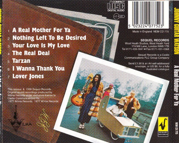 Johnny Guitar Watson : A Real Mother For Ya (CD, Album, RE)