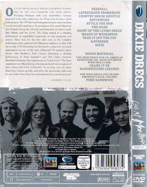 Dixie Dregs : Live At Montreux 1978 (DVD-V, PAL)