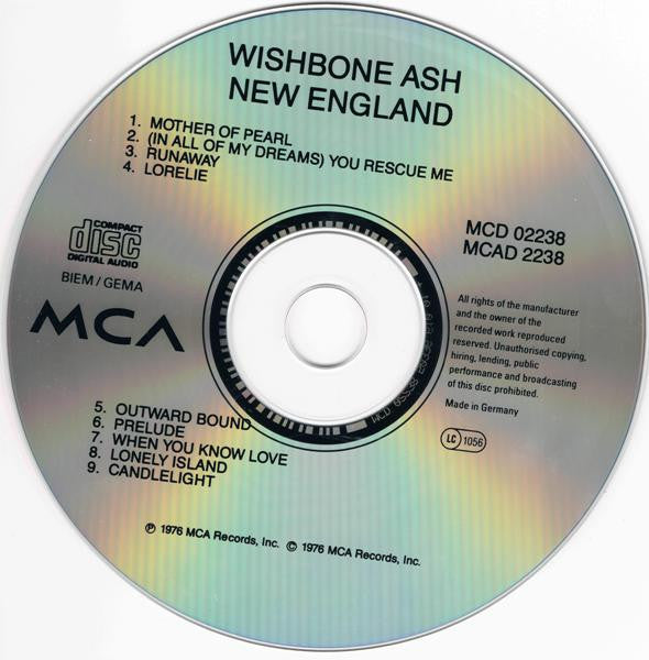 Wishbone Ash : New England (CD, Album, RE, RP)