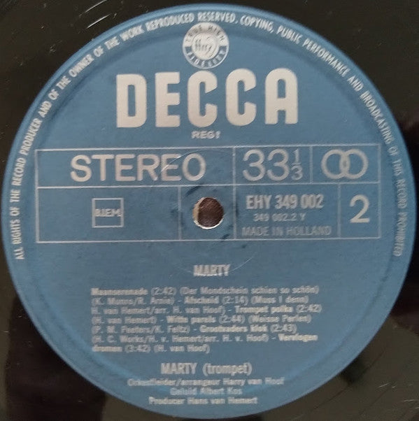 Marty (7) : Marty (LP, Album)