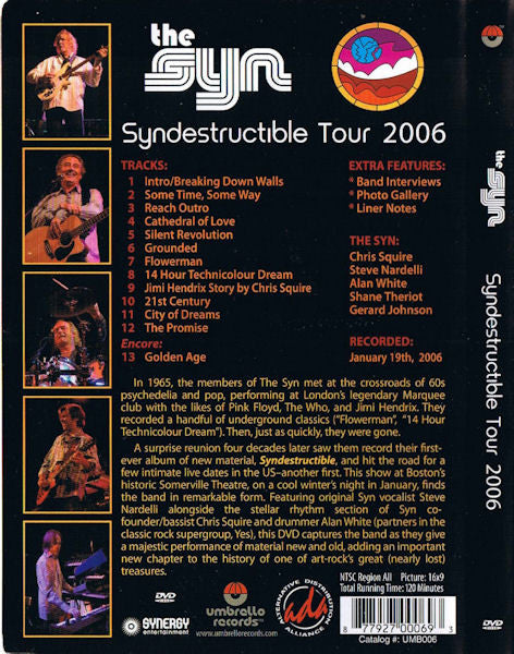 The Syn : Syndestructible Tour 2006 (DVD-V, NTSC)
