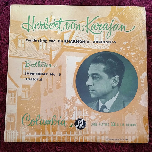 Ludwig van Beethoven, Philharmonia Orchestra Conducted By Herbert von Karajan : Symphony No.6 "Pastoral" (LP, Mono)