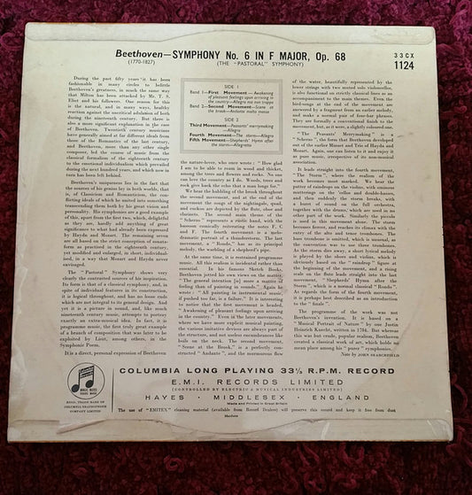 Ludwig van Beethoven, Philharmonia Orchestra Conducted By Herbert von Karajan : Symphony No.6 "Pastoral" (LP, Mono)