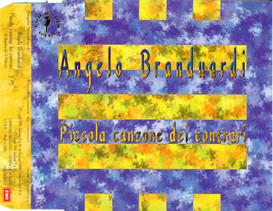 Angelo Branduardi : Piccola Canzone Dei Contrari (CD, Single, Promo)