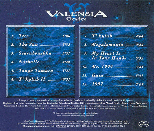 Valensia : Gaia (CD, Album, 3D,)