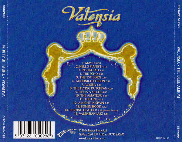 Valensia : The Blue Album (CD, Album)
