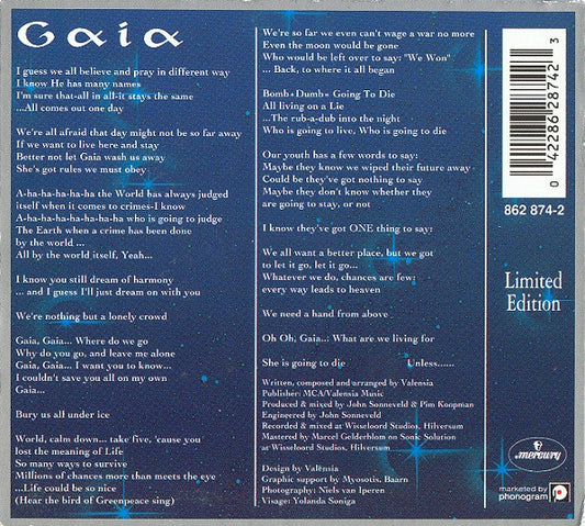 Valensia : Gaia (CD, Single, Ltd, Dig)