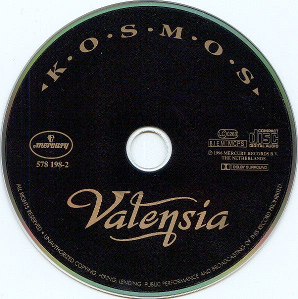 Valensia : Kosmos (CD, Single)