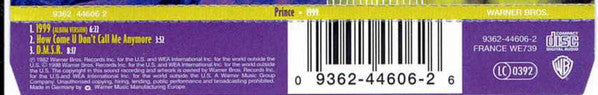 Prince : 1999 (CD, Single, RE)