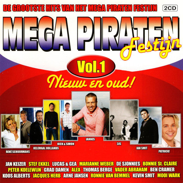 Various : Mega Piraten Festijn Vol. 1 (2xCD, Comp)