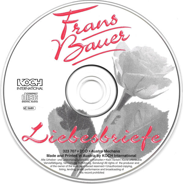 Frans Bauer : Liebesbriefe (CD, Album)