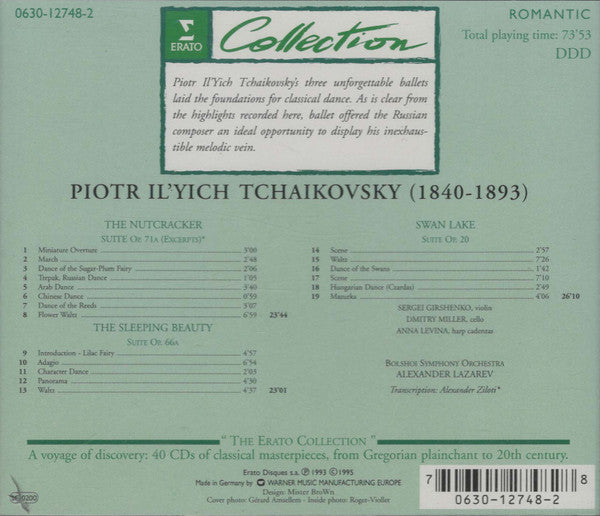 Pyotr Ilyich Tchaikovsky : Ballets From The Bolshoi (CD, Comp)