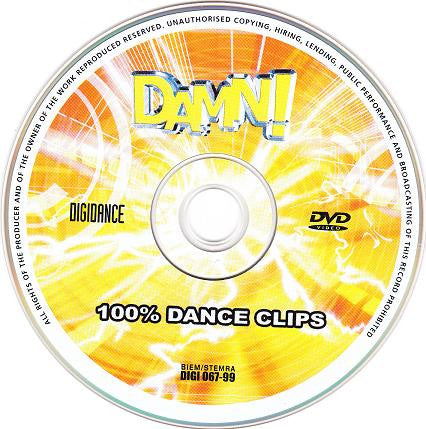 Various : Damn! 100% Dance Clips (DVD, PAL)