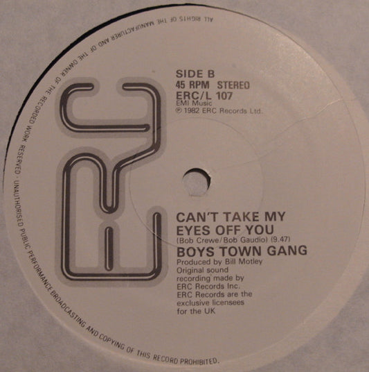 Boys Town Gang : I Just Can't Help Believing (Re-mix) (12")