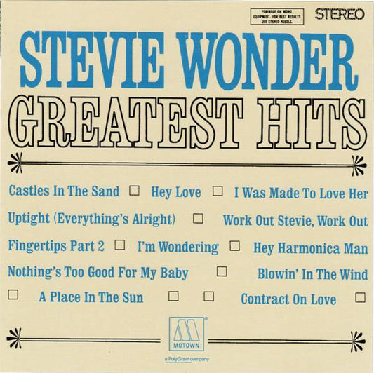 Stevie Wonder : Greatest Hits (CD, Comp, RE, RM, RP)
