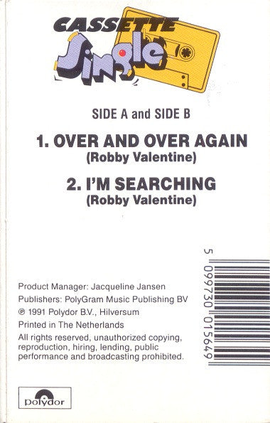 Robby Valentine : Over And Over Again (Cass, Single)