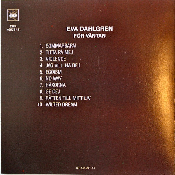 Eva Dahlgren : För Väntan (CD, Album)