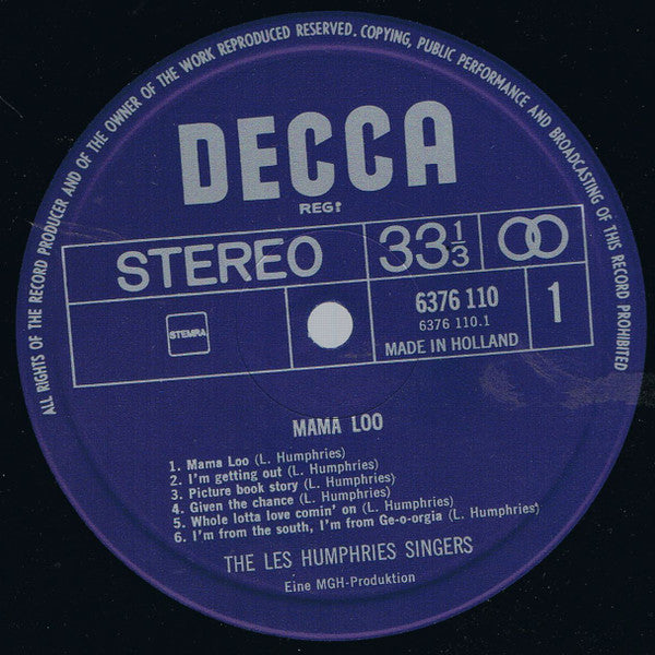 Les Humphries Singers : Mama Loo (LP, Album)