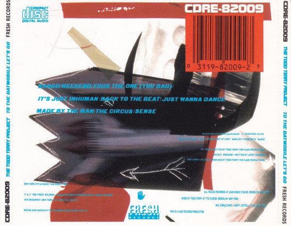 The Todd Terry Project : To The Batmobile Let's Go (CD, Album)
