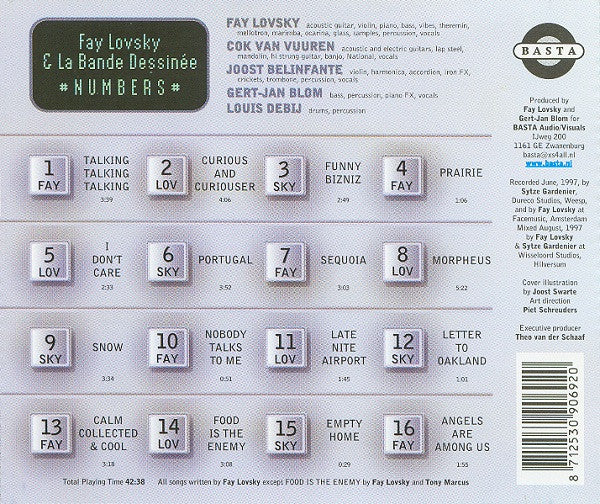 Fay Lovsky & La Bande Dessinée : Numbers (CD, Album)