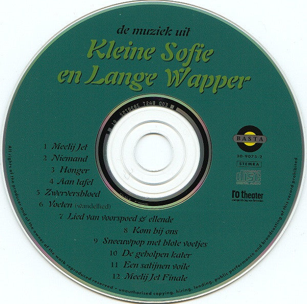 Various : Kleine Sofie En Lange Wapper (CD, Album)