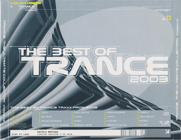 Various : The Best Of Trance 2003 (4xCD, Mixed)